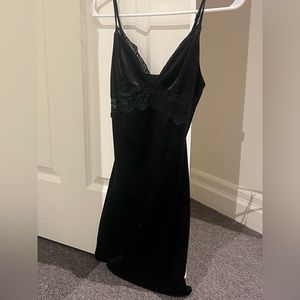 garage black lace dress